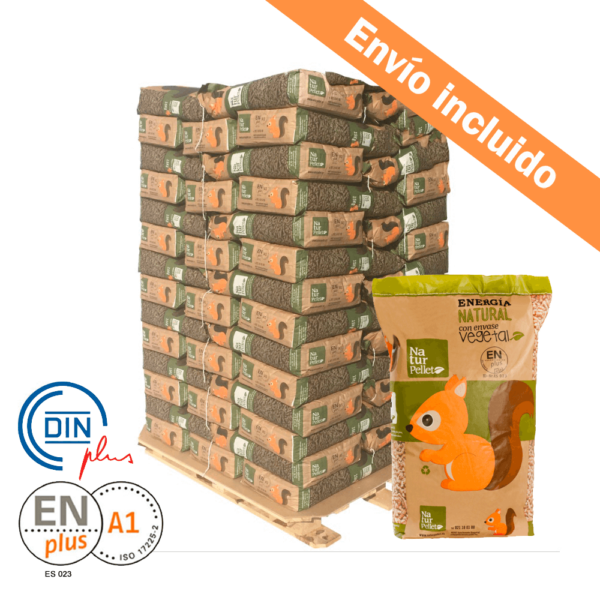 Naturpellet – palet 70 sacos de pellets