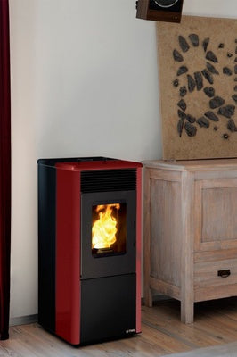 Estufa Pellets Tmc 900 Elegance 9 Kw Blanco